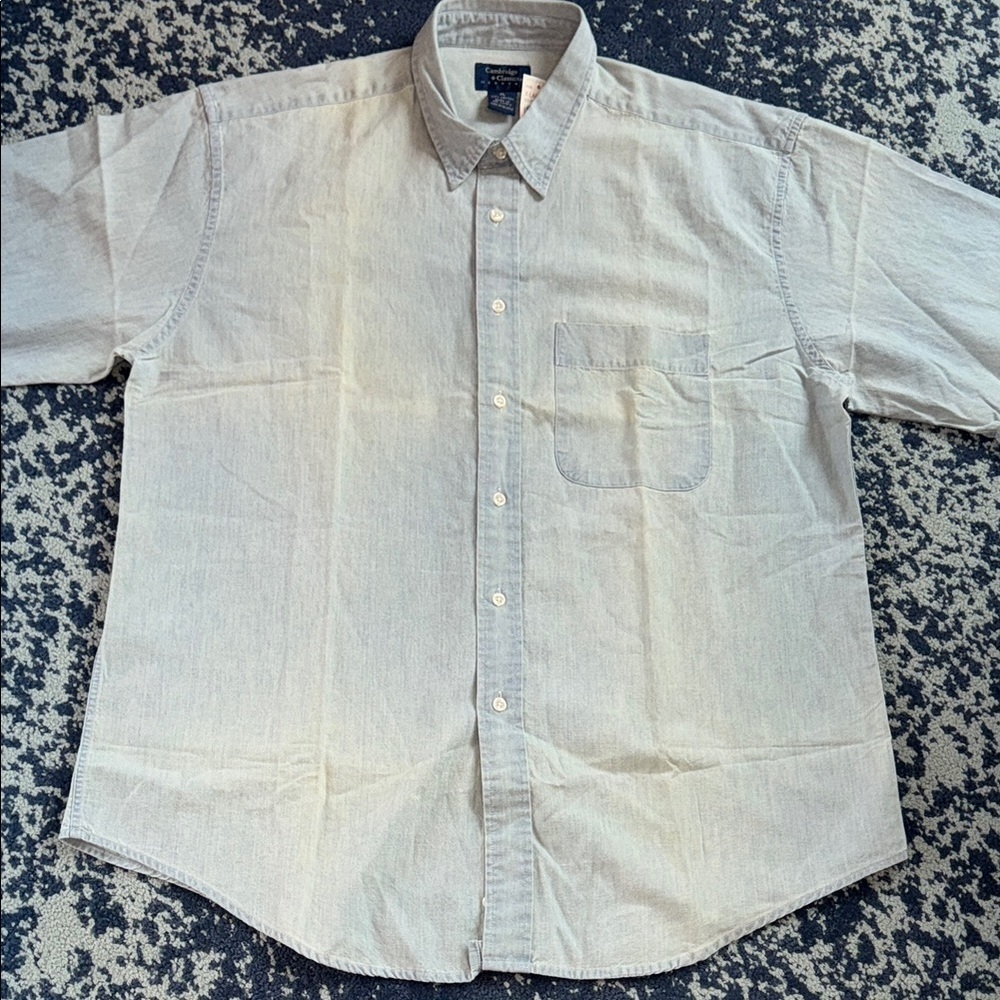 Cambridge Classics Mervyns VINTAGE Cotton Men’s XL Button Down Shirt New W/Tags
